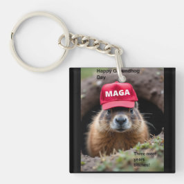 Llavero Feliz Día de la Marmota