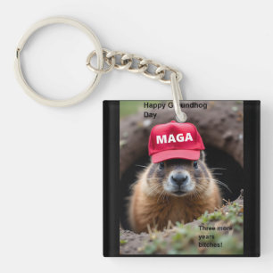 Llavero Feliz Día de la Marmota