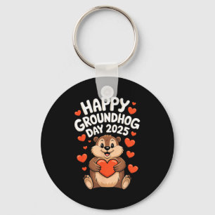 Llavero Feliz Día de la Marmota 2 de febrero Amo las Marmo