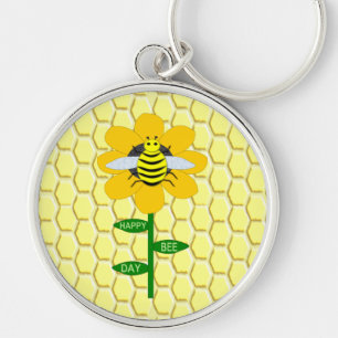 Llavero Feliz Día de las Abejas Cumpleaños Bumblebee