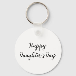 Llavero Feliz día de las hijas si.ple texto mínimo añadir