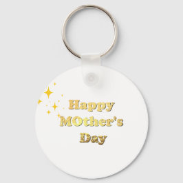 Llavero Feliz día de las madres. Caligrafía de guión simpl