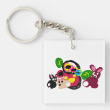 Feliz día de las madres conejitos y conejo 