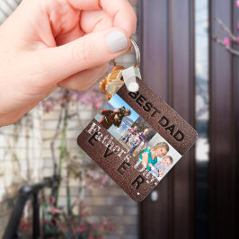 Llavero Feliz Día de los Padres te amo papá 3 fotos