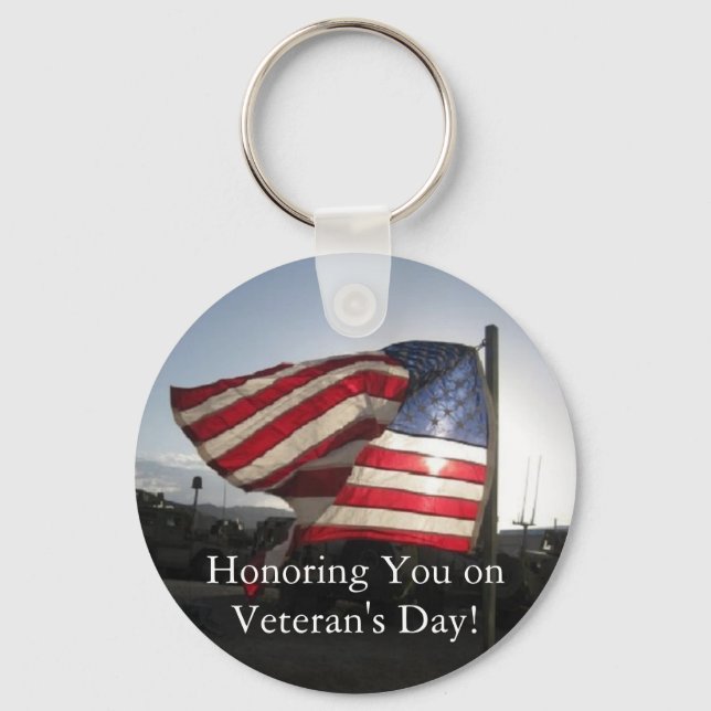 Llavero ¡Feliz Día de los Veteranos! (Anverso)