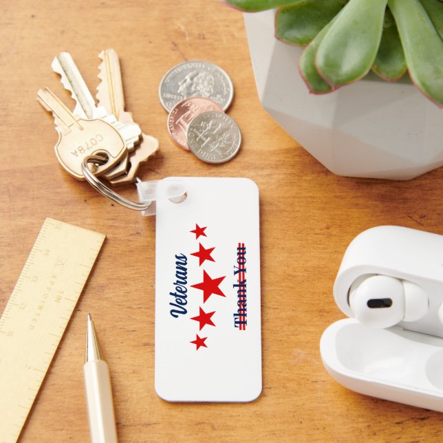 Llavero Feliz Día de los Veteranos (Escritorio )