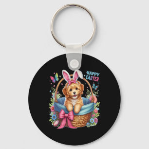 Llavero Feliz Día de Pascua Dorado Doodle Perros Amantes P