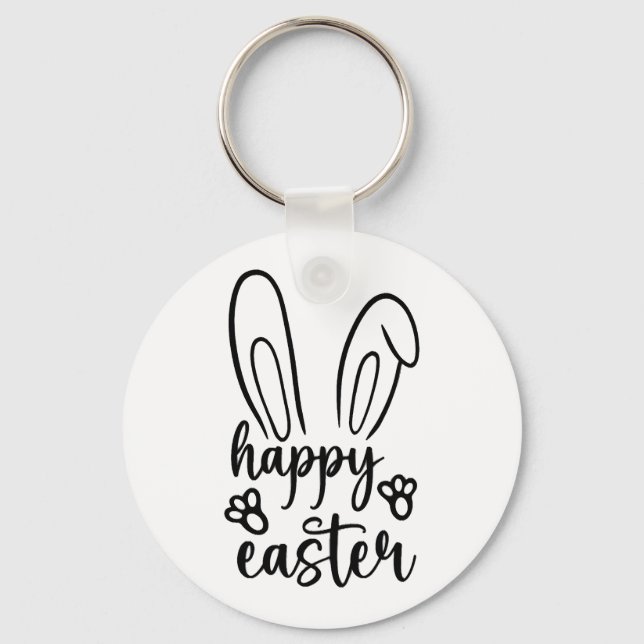 Llavero Feliz Día de Pascua Graciosa Camiseta divertida de (Anverso)