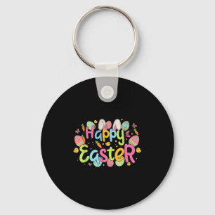 Llavero Feliz día de Pascua Orejas de conejito lindas y hu