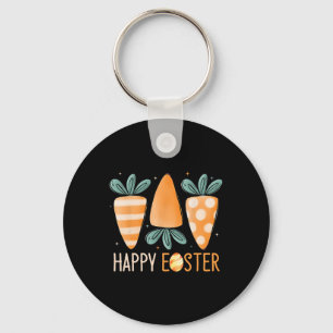 Llavero Feliz día de Pascua Zanahorias lindas Conejo diver