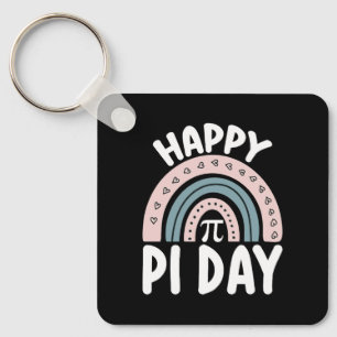 Llavero Feliz Día de Pi Boho Arcoíris Matemáticas Matemáti