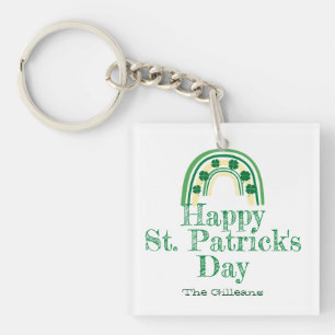Llavero Feliz Día de San Patricio de la herradura del Sham