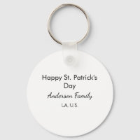 Feliz día de San Patricio nombre familia lugar sim