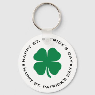 Llavero Feliz Día de San Patricio Shamrock Lucky Charm