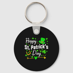 Llavero Feliz día de San Patricio trébol irlandés hombres 
