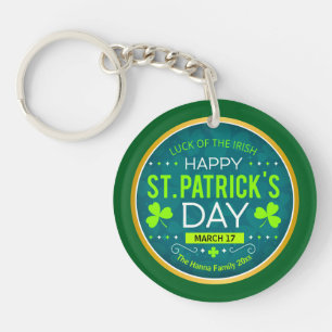 LLAVERO FELIZ DÍA DE SAN PATRICIOS, "SUERTE DE LOS IRLANDE
