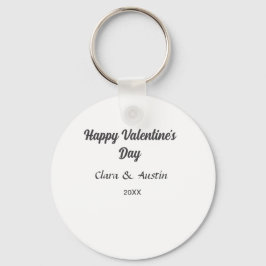 Llavero Feliz día de San Valentín agregar nombre fecha sim