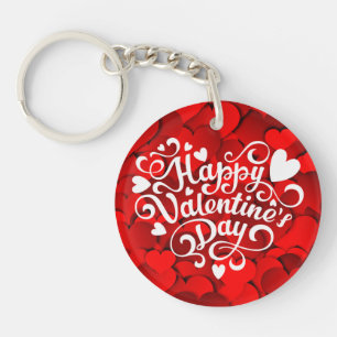Llavero Feliz día de San Valentín corazón forma-23803