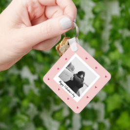 Llavero Feliz Día de San Valentín | Corazón rosa y rojo |