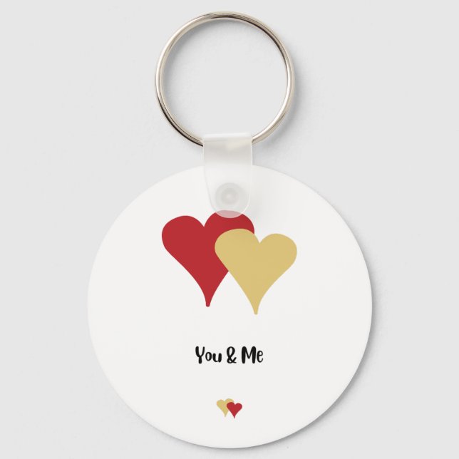 Llavero Feliz Día de San Valentín -Día de San Valentín par (Anverso)