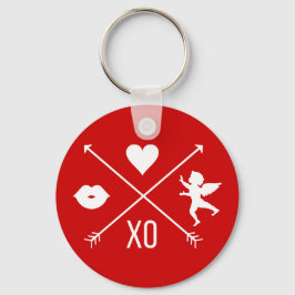 Llavero Feliz Día de San Valentín Keychain de los símbolos