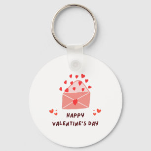 Llavero Feliz Día de San Valentín - Los corazones rojos ad