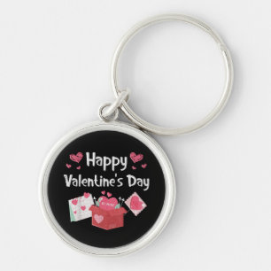 Llavero Feliz día de San Valentín Sé Mío Corazones Lindos
