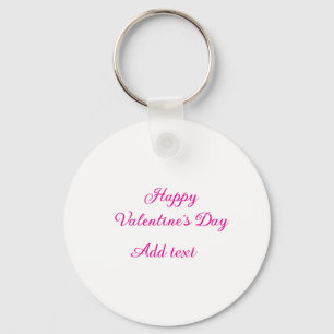 Llavero Feliz día de San Valentín texto nombre mensaje ros