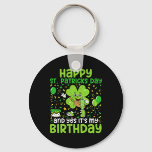 Llavero Feliz Día de Santo Patrocinio Cumpleaños Shamrock