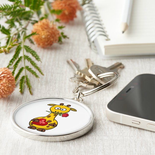 LLAVERO "FELIZ DÍA DE VALENTINA" GIRAFFE (Lado)