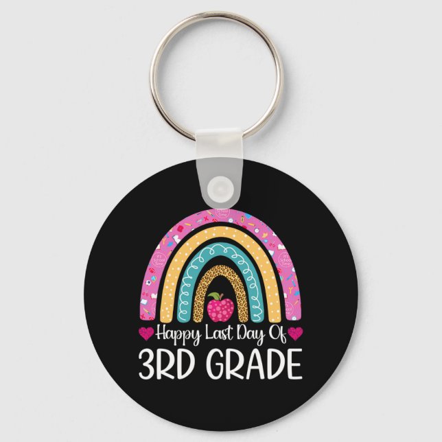 Llavero Feliz Día Del Leopardo De Maestros De 3er Grado En (Anverso)