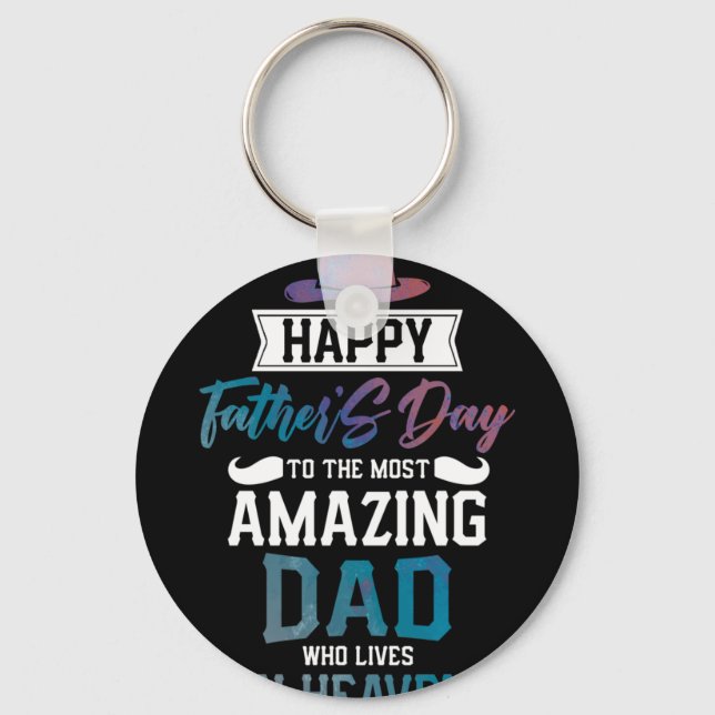 Llavero Feliz Día Del Padre Al Papá Más Asombroso (Anverso)