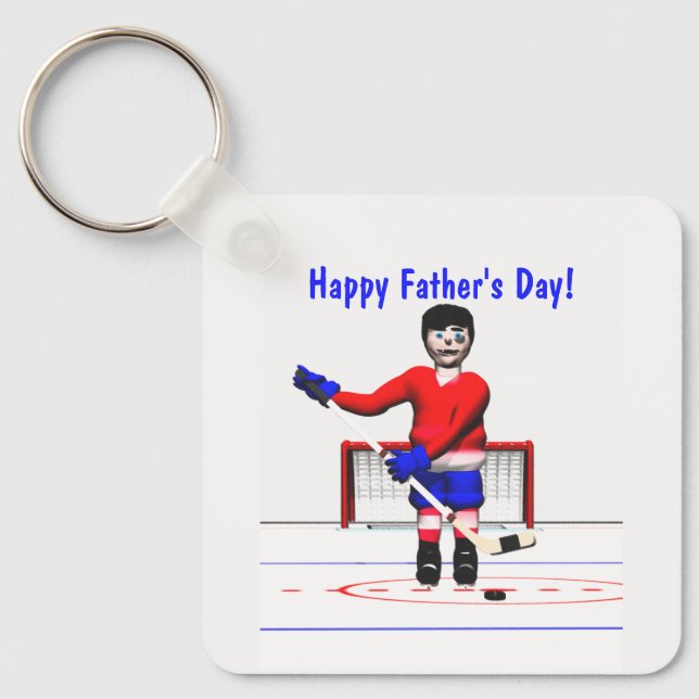 Llavero Feliz Día del Padre de Hockey (Anverso)