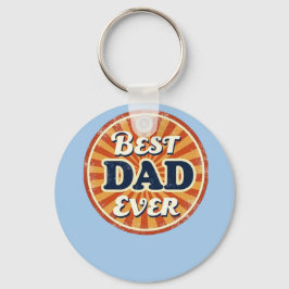 Llavero Feliz Día del Padre - Insignia retro