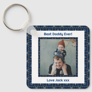 Llavero Feliz Día del Padre, mejor papá papá, siempre foto