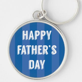 Llavero Feliz Día del Padre Rayas Azules - Día del Padre
