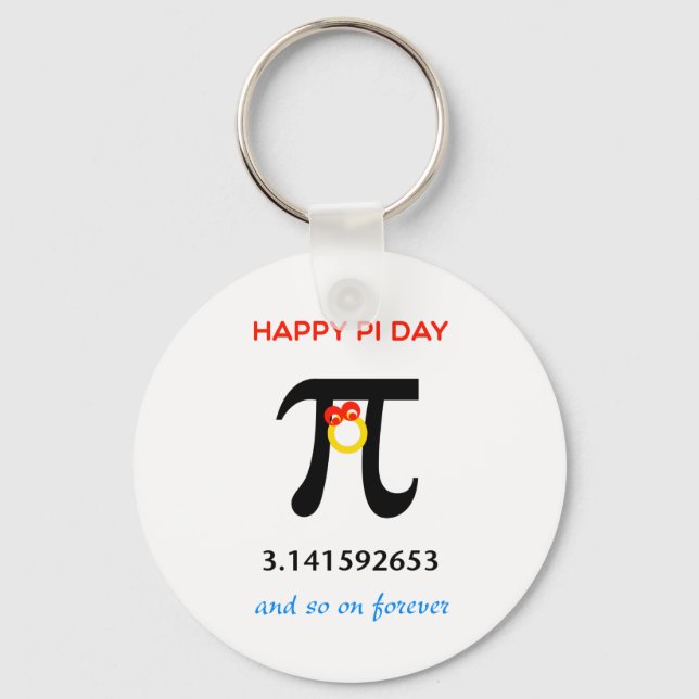 Llavero Feliz Día del Pi, así y para siempre (Anverso)
