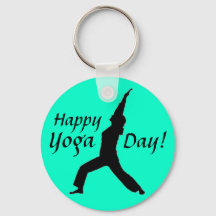 ¡Feliz Día del Yoga! Keychain-Jade