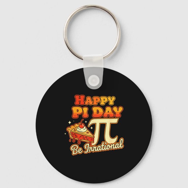 Llavero Feliz Día Pi Sé Irracional Número Símbolo Pi Tarta (Anverso)
