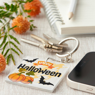 Llavero Feliz diseño de Halloween
