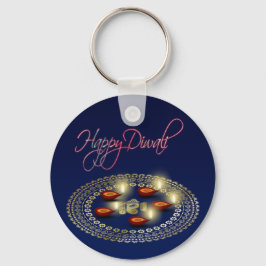 Llavero Feliz Diwali Ganesha Rangoli - Keychain