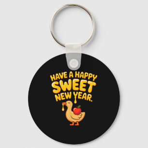 Llavero Feliz dulce año nuevo ganso galleta Rosh Hashaná
