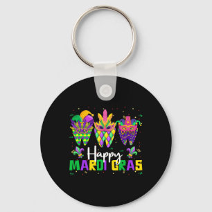 Llavero Feliz Escuadrón Dental de Mardi Gras Dentista Carn