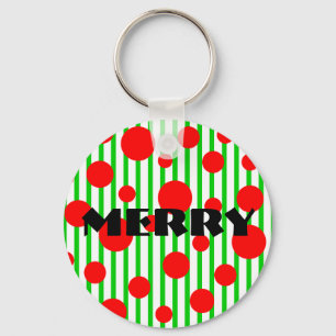 Llavero Feliz estribos y puntos de Navidad