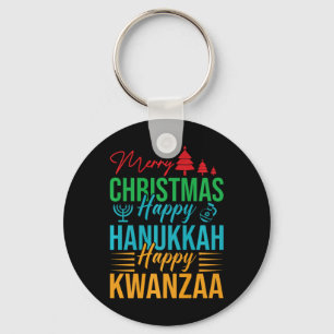 Llavero Feliz Feliz Feliz Feliz Navidad Feliz Hap Hanukkah