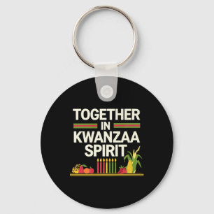 Llavero Feliz feriado africano por las velas de Kwanzaa