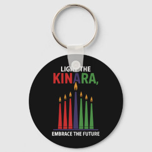 Llavero Feliz feriado africano por las velas de Kwanzaa