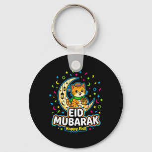 Llavero Feliz gato Eid Mubarak para niños musulmanes Eid a