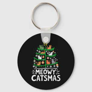 Llavero Feliz Gatomidad Gato Navidad Árbol Navideño Xmas D
