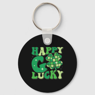 Llavero Feliz Go Lucky Shamrock St Patrons Day Mujeres